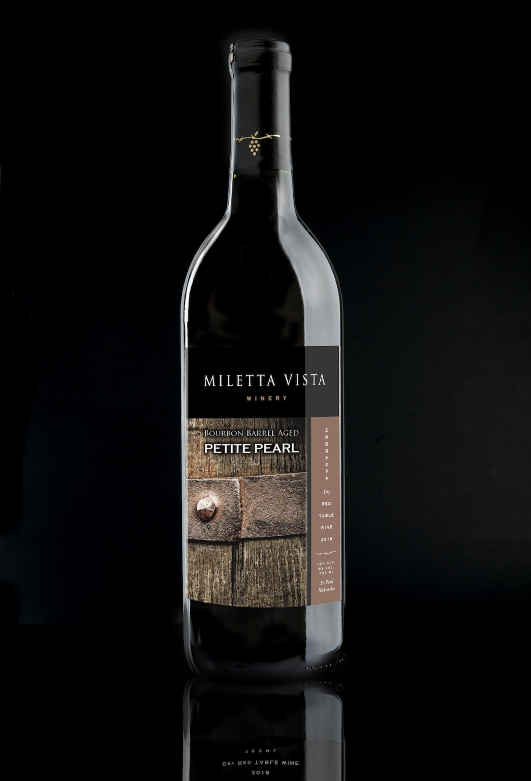 Bourbon Barrel Aged Petite Pearl Miletta Vista Winery